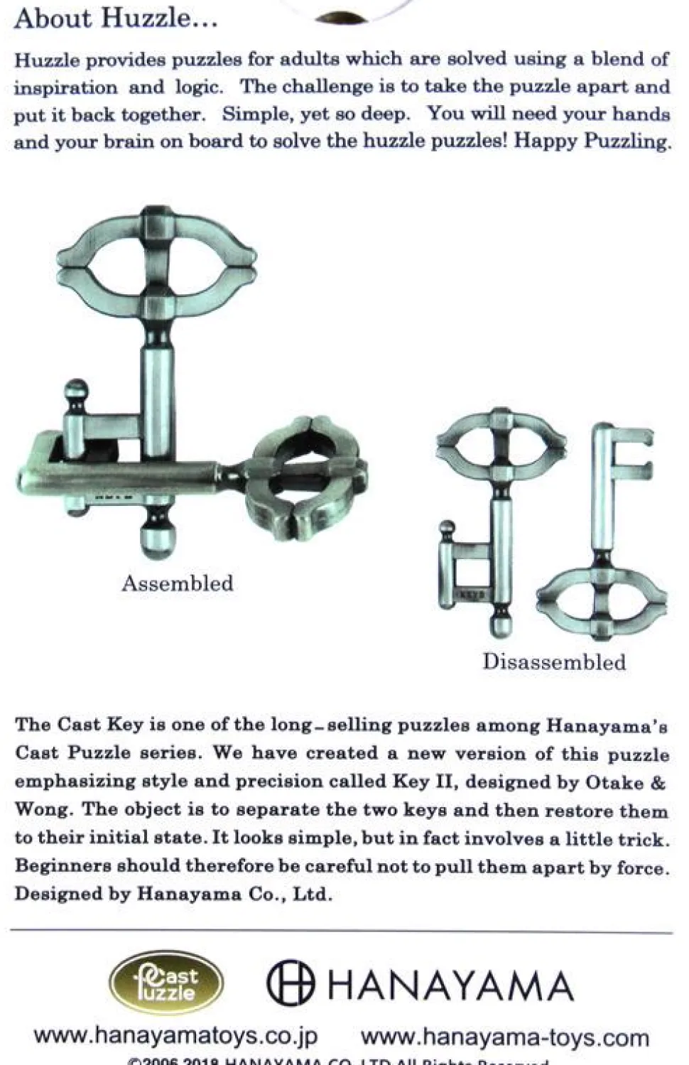 Huzzle Cast Key II