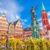 Puzzle A cidade velha de Frankfurt, Alemanha