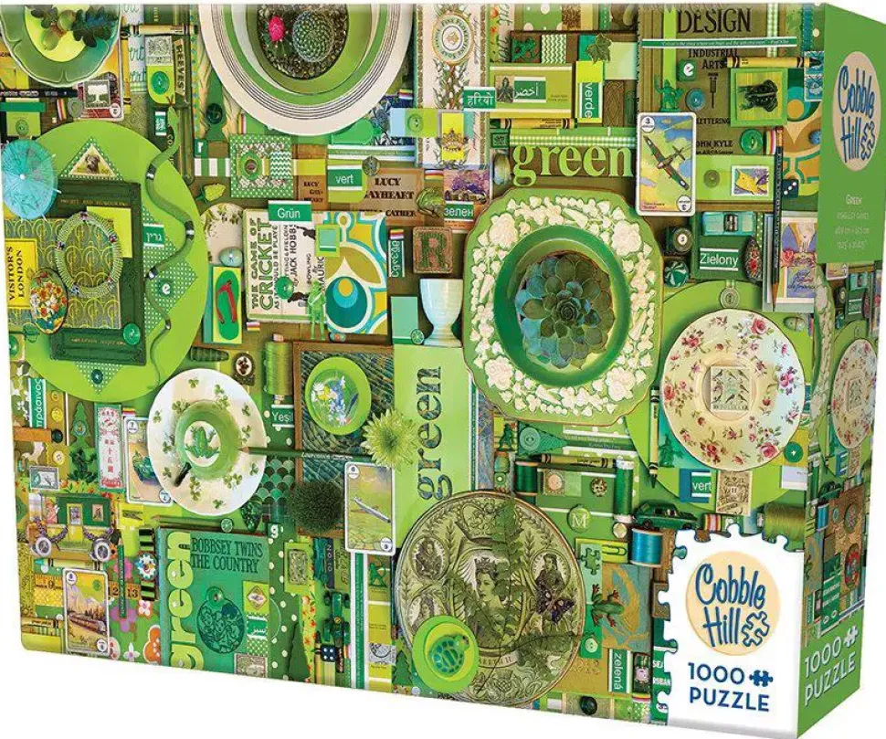 Puzzle A coleção Rainbow: Verde