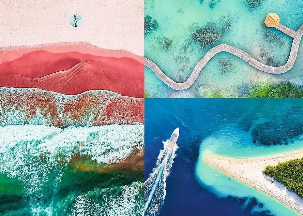 Puzzle Aerial Mindblow: sobre a água