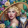 Puzzle A mulher e o gato