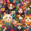 Puzzle Bigodes Florescentes