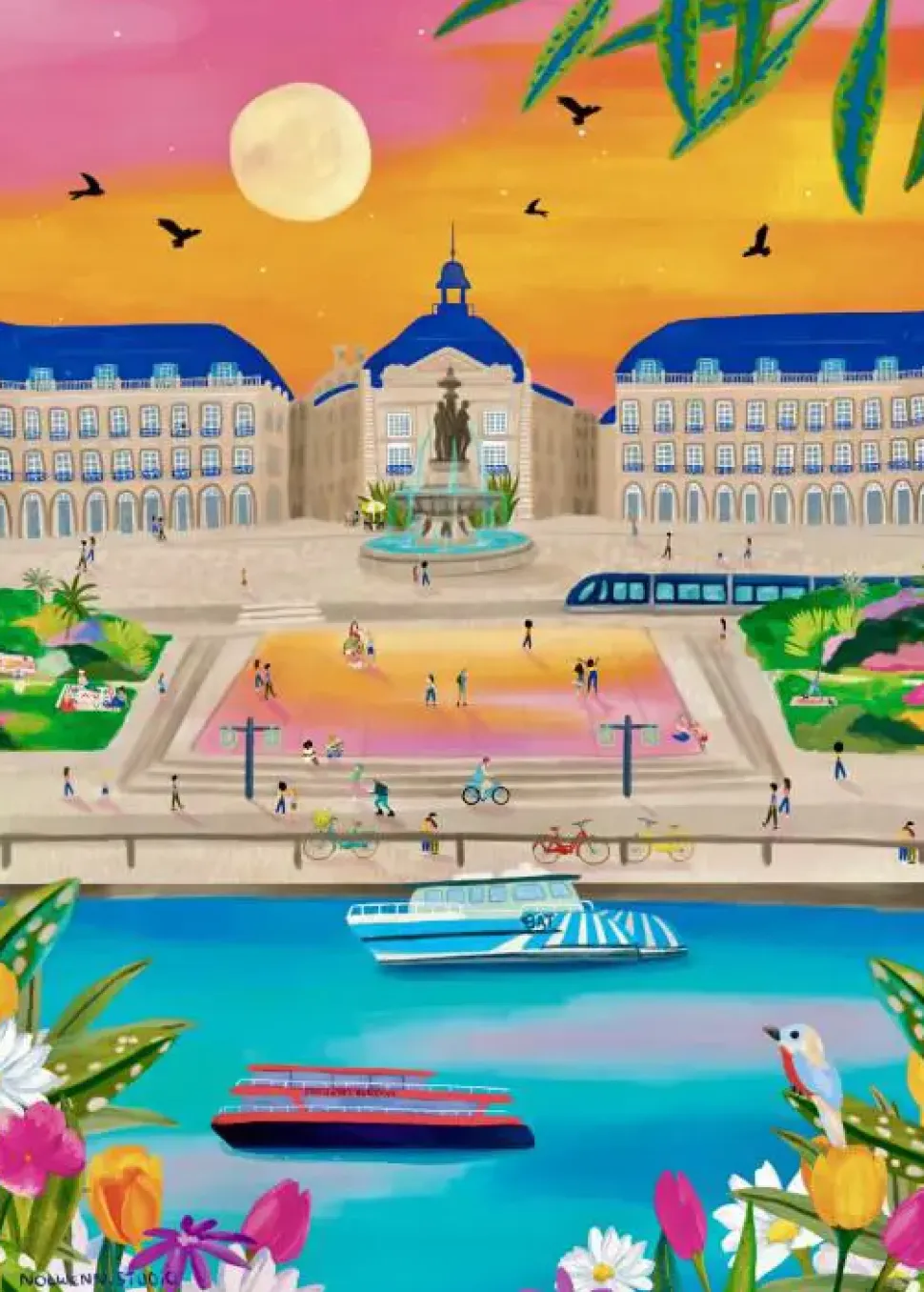 Puzzle Bordéus - Place de la Bourse
