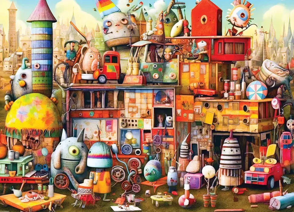 Puzzle Brinquedos Desajustados 500 XXL