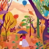 Puzzle Caminhada de Outono