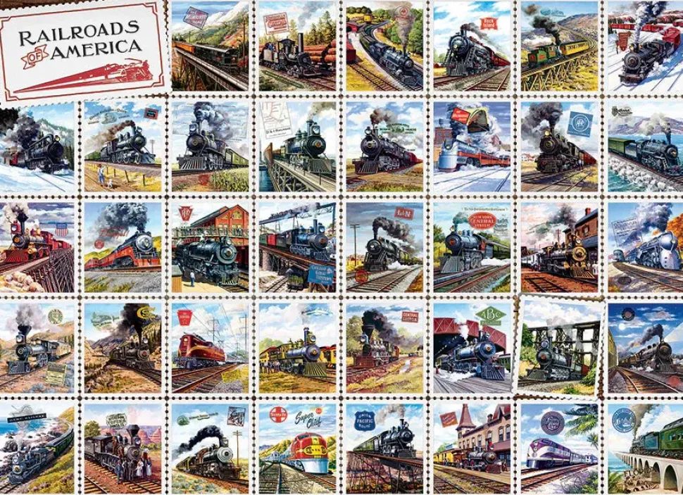 Puzzle Caminhos-de-ferro da América