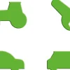 Puzzle Carros: Blesk & Burák 12 dielikov