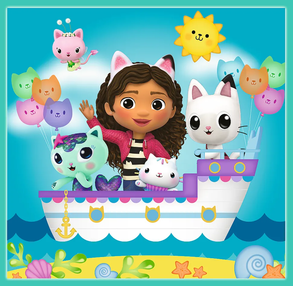 Puzzle Casa de bonecas 3v1: atividades de Gabby