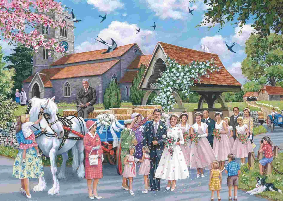 Puzzle Casamento no campo