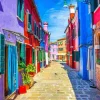 Puzzle Casas Coloridas: Burano