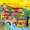 Puzzle Casas na floresta