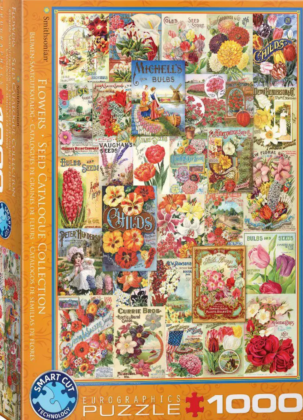 Puzzle Catálogo de sementes de flores