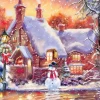 Puzzle Chalé Boneco de Neve