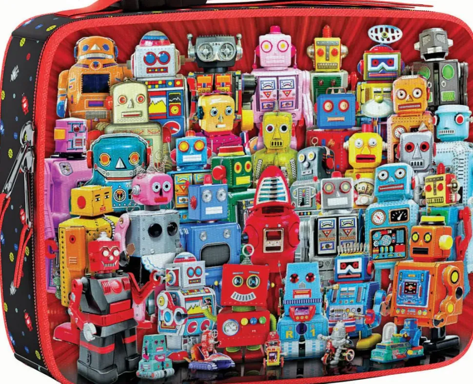 Puzzle Coleção Lancheira Com Robôs Puzzle