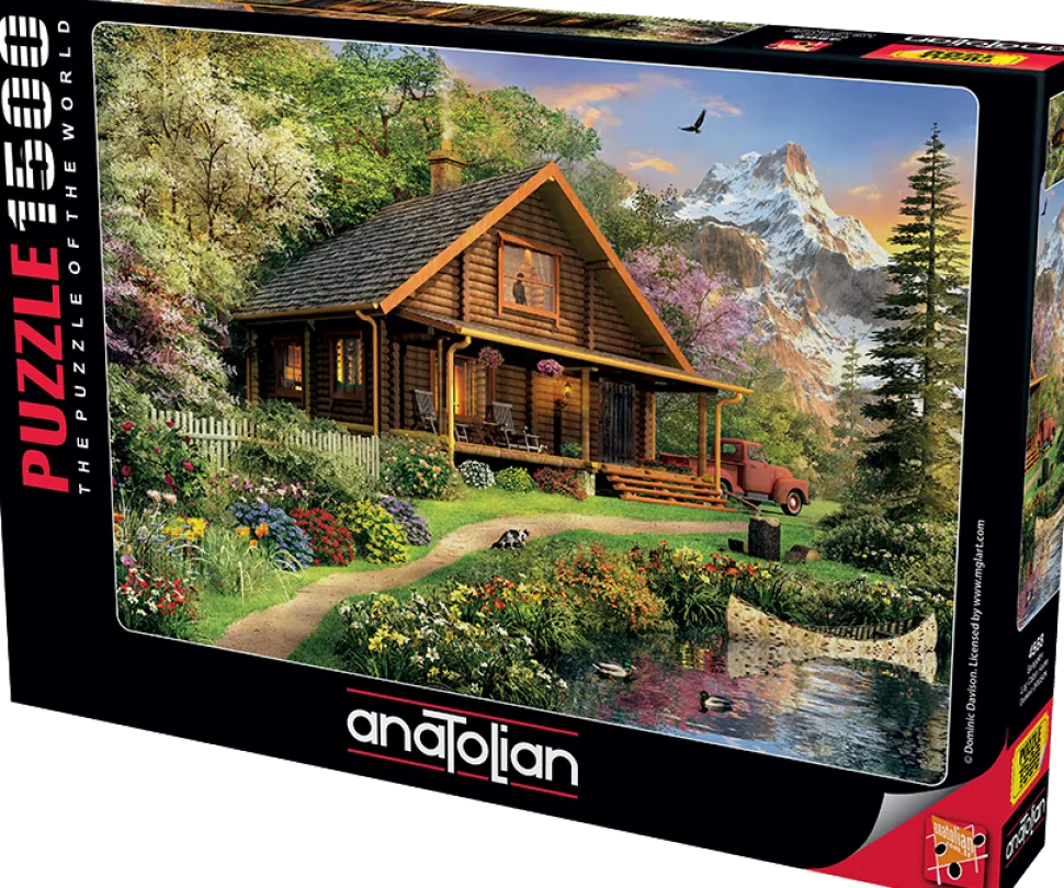 Puzzle Dominic Davison: casa de cabana de madeira