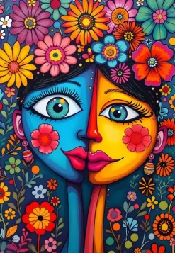 Puzzle Duo Blumen