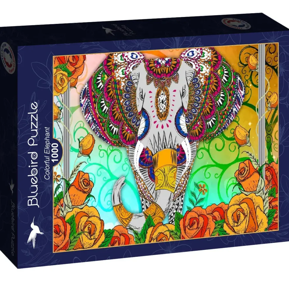 Puzzle Elefante Colorido