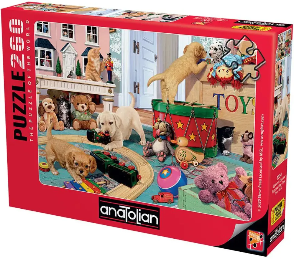 Puzzle Filhotes brincam - tempo