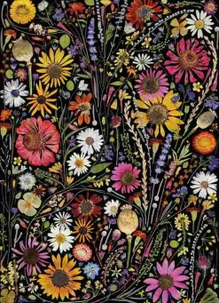 Puzzle Flower Press: Felicidade