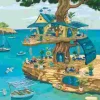 Puzzle Gatos na árvore