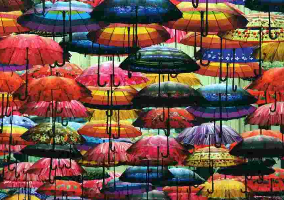 Puzzle Guarda-chuvas coloridos