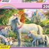 Puzzle Égua unicórnio com dois potros