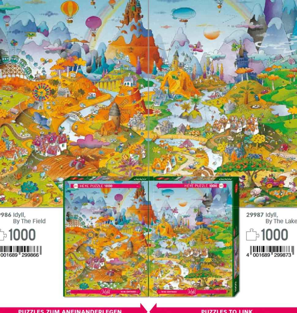 Puzzle Guillermo Mordillo: Idílio por the Field