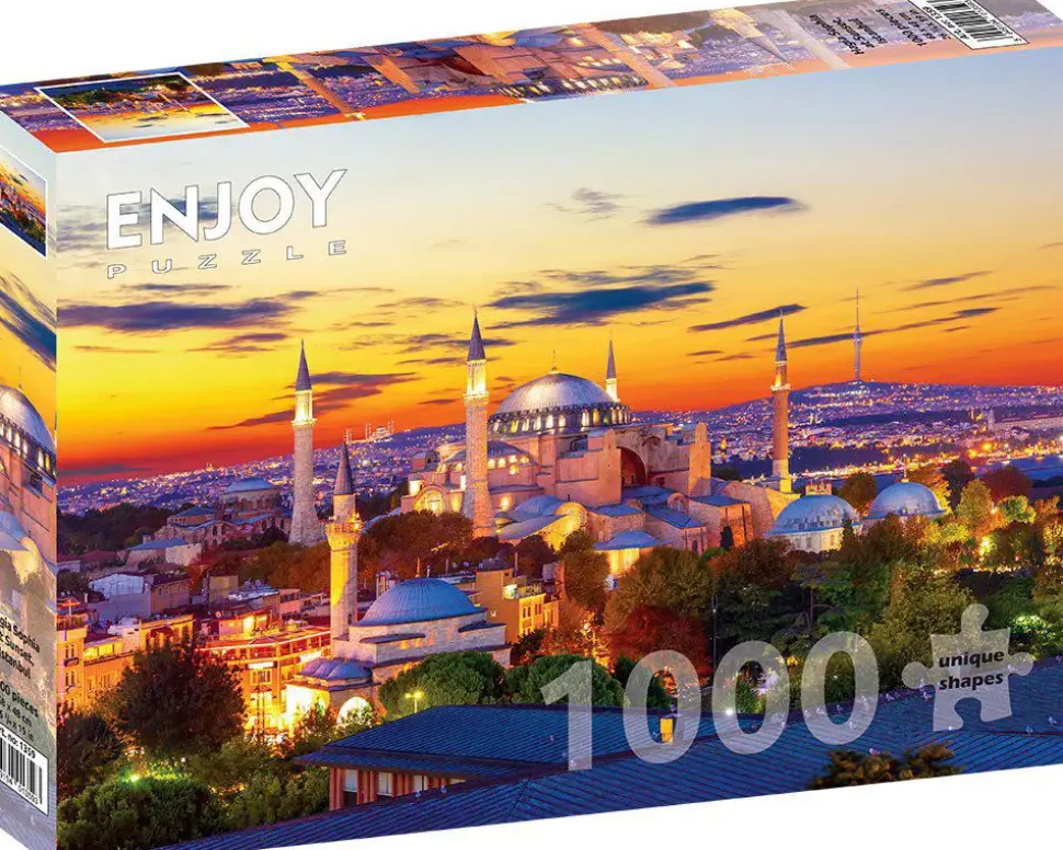 Puzzle Hagia Sophia ao pôr do sol, Istambul