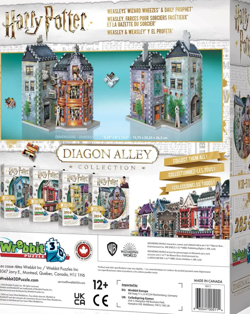 Puzzle Harry Potter: O Mágico Weasleys de Wheezes e Profeta Diário