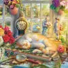 Puzzle Hora do quebra-cabeça com o gato