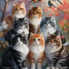 Puzzle inverno felino