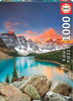 Puzzle Lago Moraine, Parque Nacional de Banff, Canadá