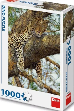 Puzzle Leopardo em uma árvore