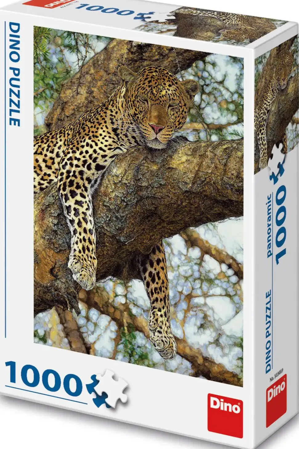 Puzzle Leopardo em uma árvore
