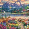 Puzzle Majestade da montanha da primavera