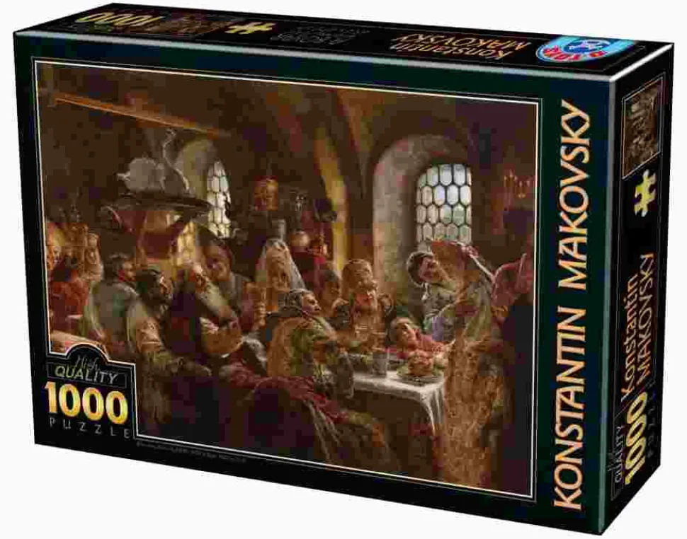 Puzzle Makovsky: uma festa de casamento Boyar