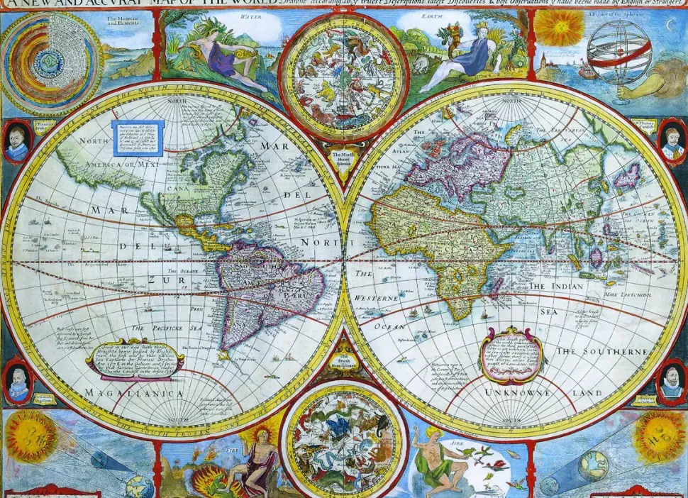 Puzzle Mapa do mundo antigo