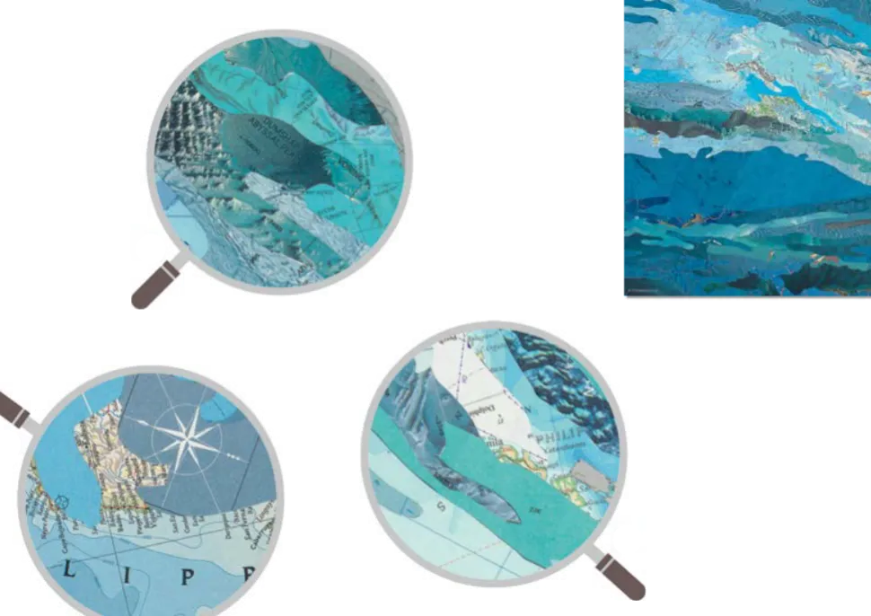 Puzzle Matthew Cusick - onda de mapas