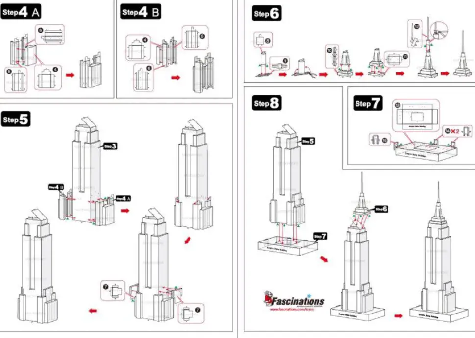 Puzzle Metal 3D Empire State Building