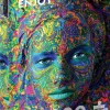 Puzzle Mulher com maquiagem de arte colorida