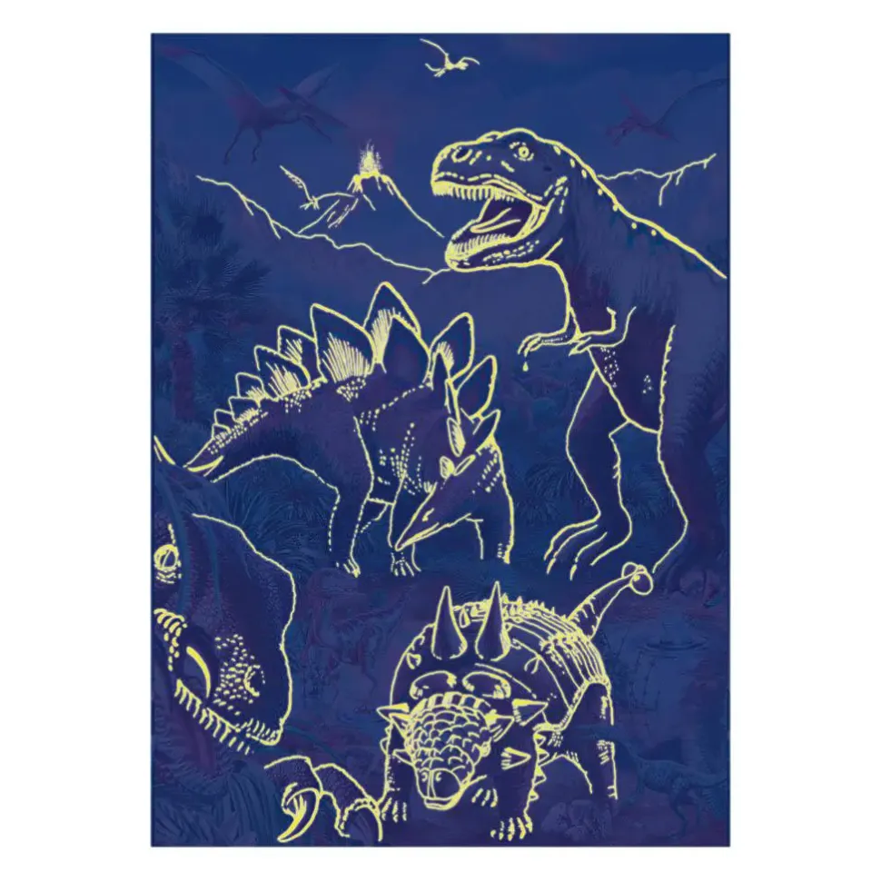 Puzzle Mundo dos dinossauros neon