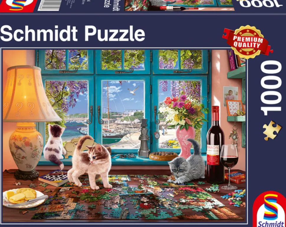 Puzzle Na mesa de quebra-cabeça