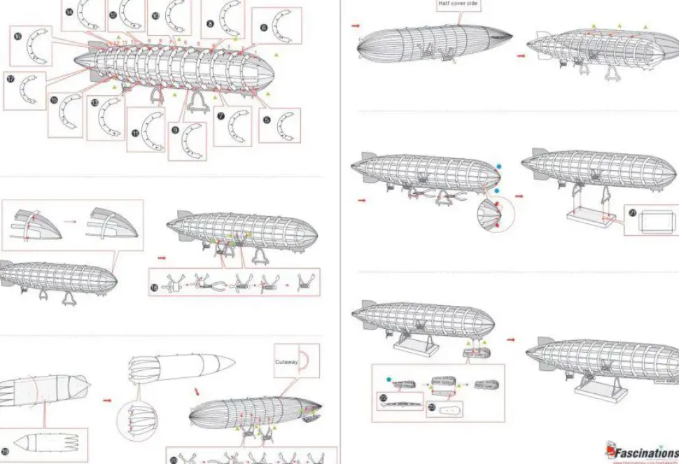 Puzzle O dirigível Graf Zeppelin 3D