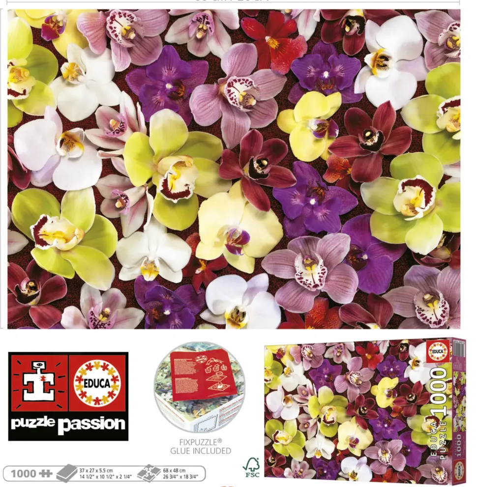 Puzzle Orquídea Colagem
