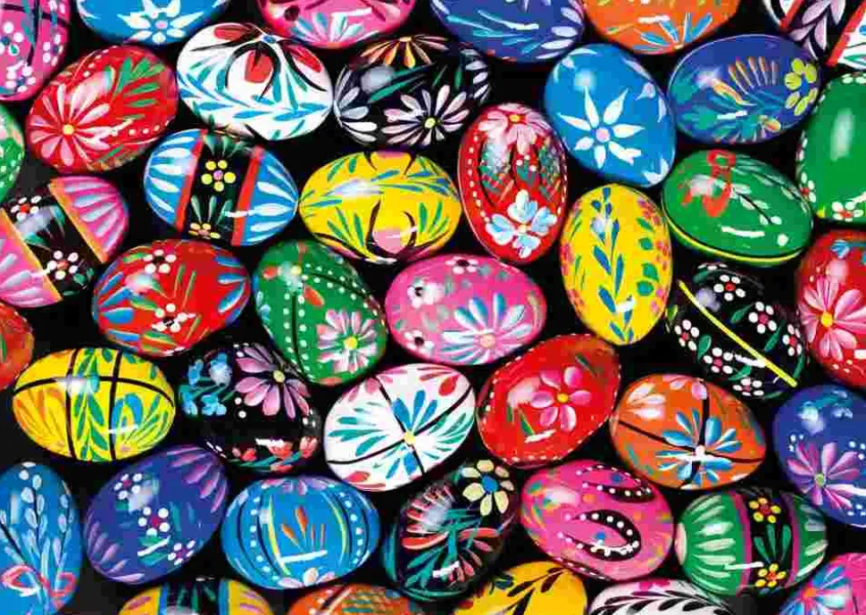 Puzzle Ovos de Páscoa Pintados