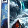Puzzle Pintura diamantada: Casa de campo no inverno 80x40 cm