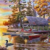 Puzzle Pintura diamante: Estaleiro 30x40cm
