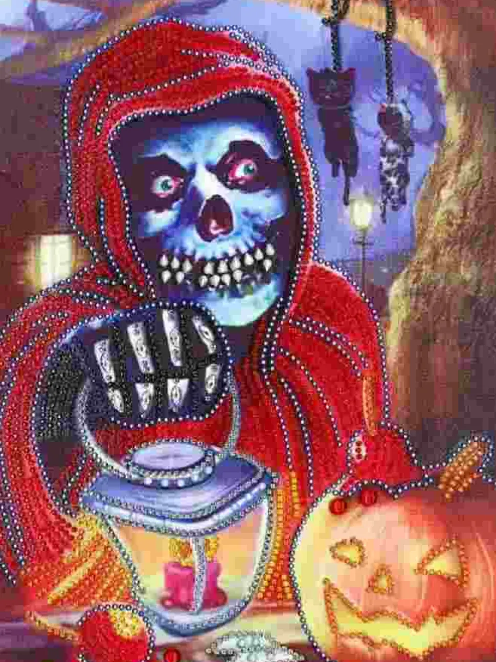 Puzzle Pintura diamante: Halloween 30x40cm 7D