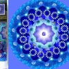 Puzzle Pintura diamante: Mandala da meia-noite 30x30cm 7D