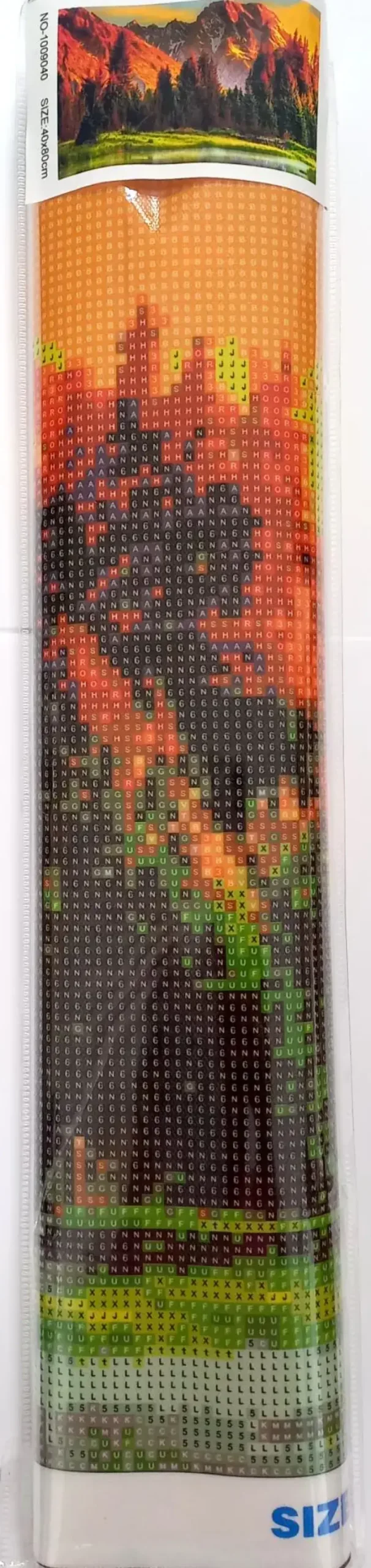 Puzzle Pintura diamante: País 80x40 cm